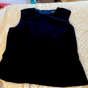 Beautiful like new Black chiffon sleeveless blouse.  Emanuel-Emanuel Ungaro.